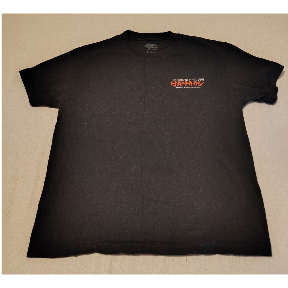 Primitive x Naruto Shippuden Kakashi Hatake Black Graphic T-Shirt Mens L